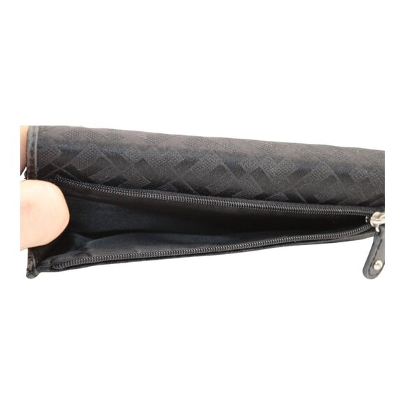 Tommy Hilfiger Black Tri-Fold Wallet With Zipper Pocket & Card Slots - Stylish & - Picture 4 of 7